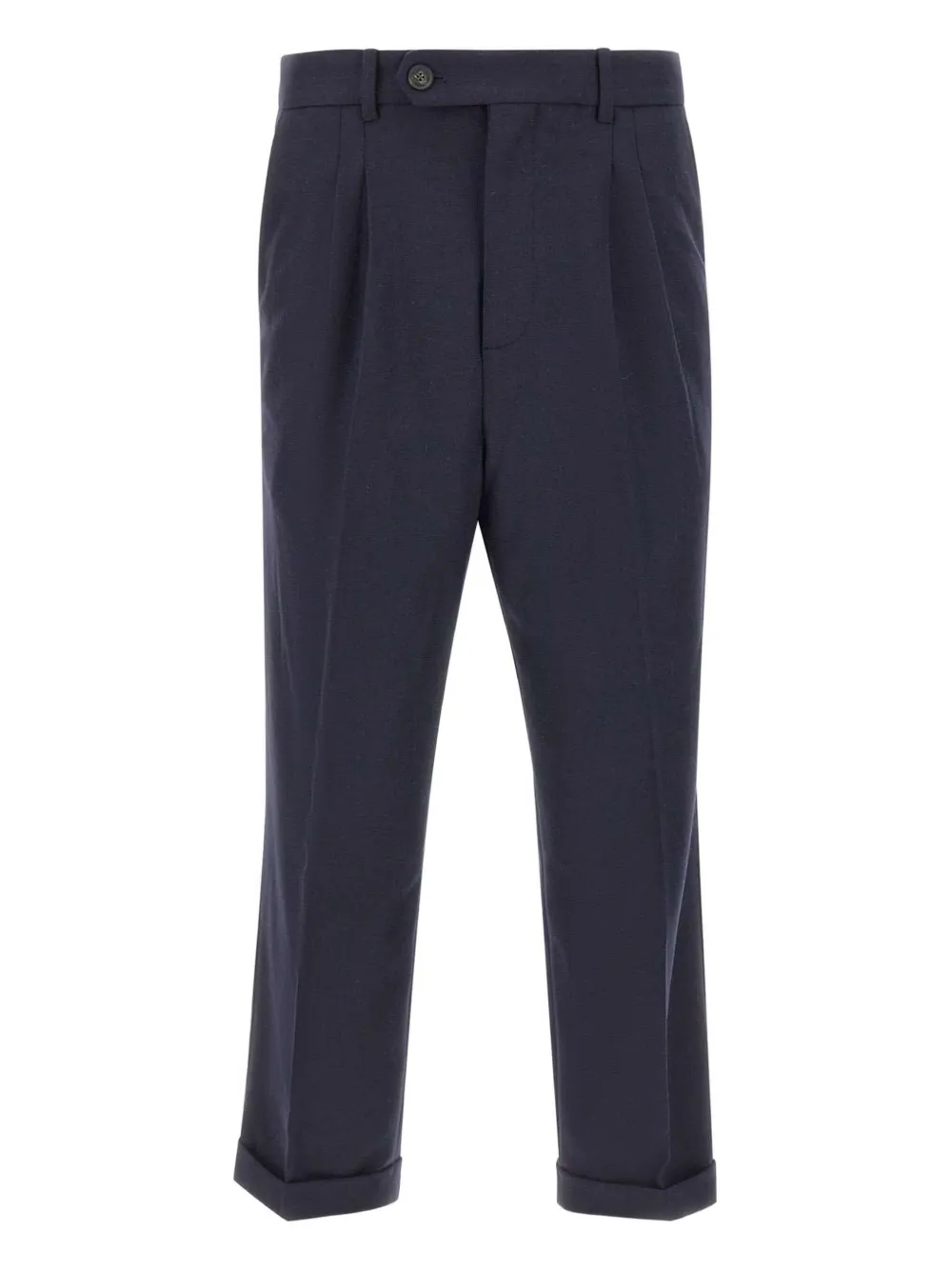 Drôle De Monsieur pleated cuffed pants | Blue | Image 1