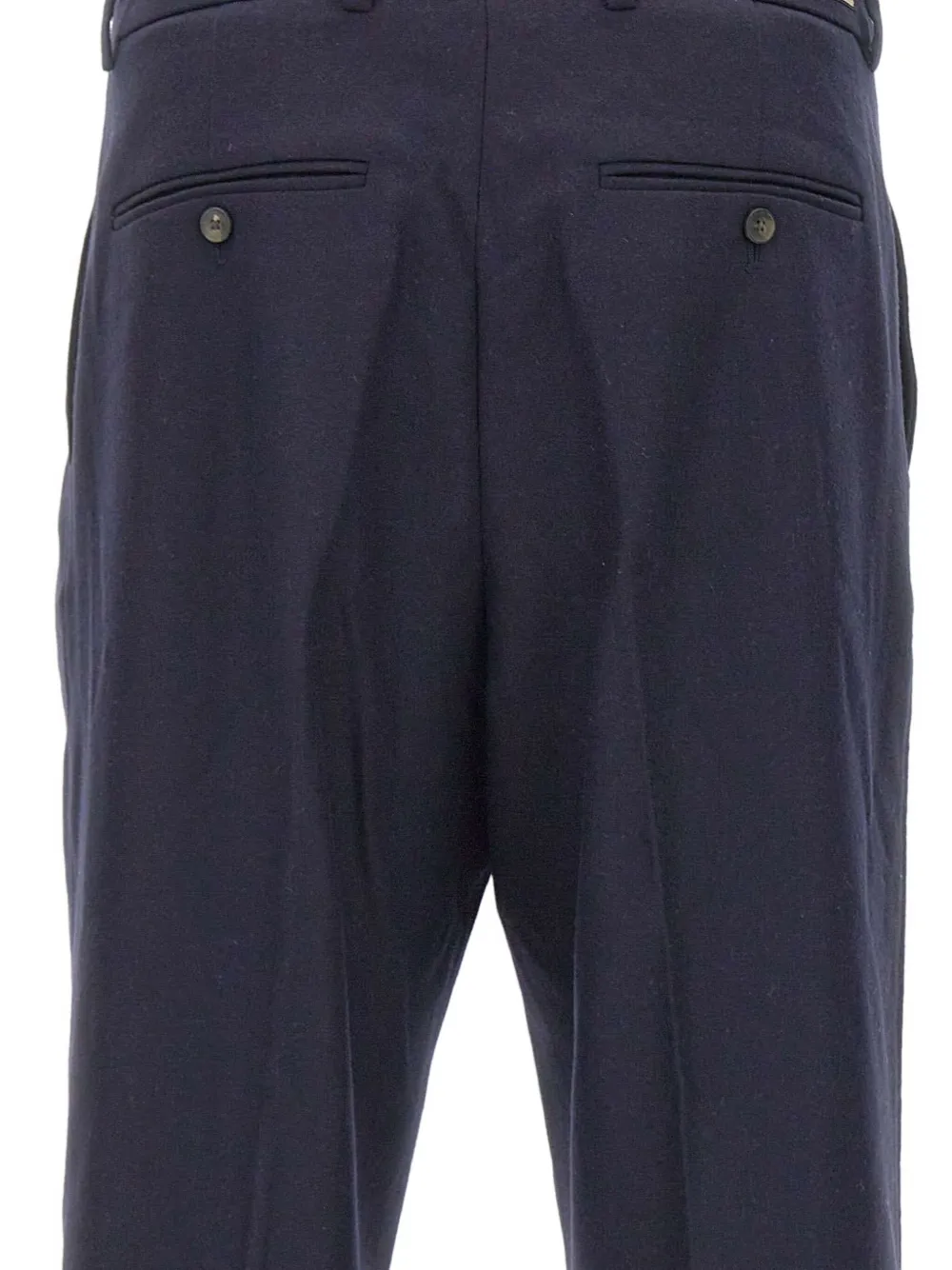 Drôle De Monsieur Geplooide broek met cuffs Blauw