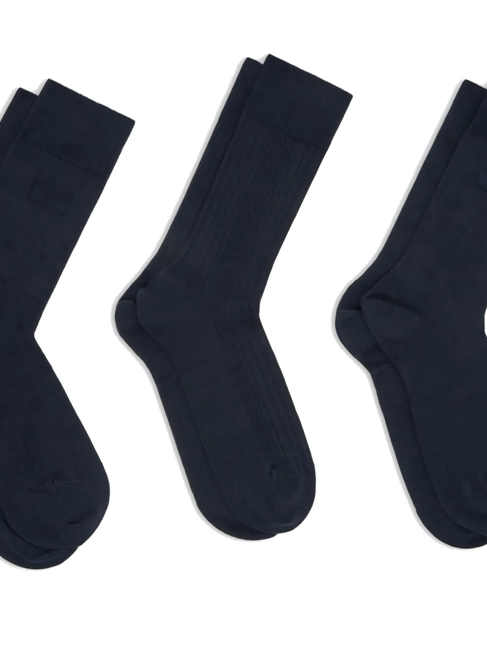 Emporio Armani Logo-detail Socks In Multi