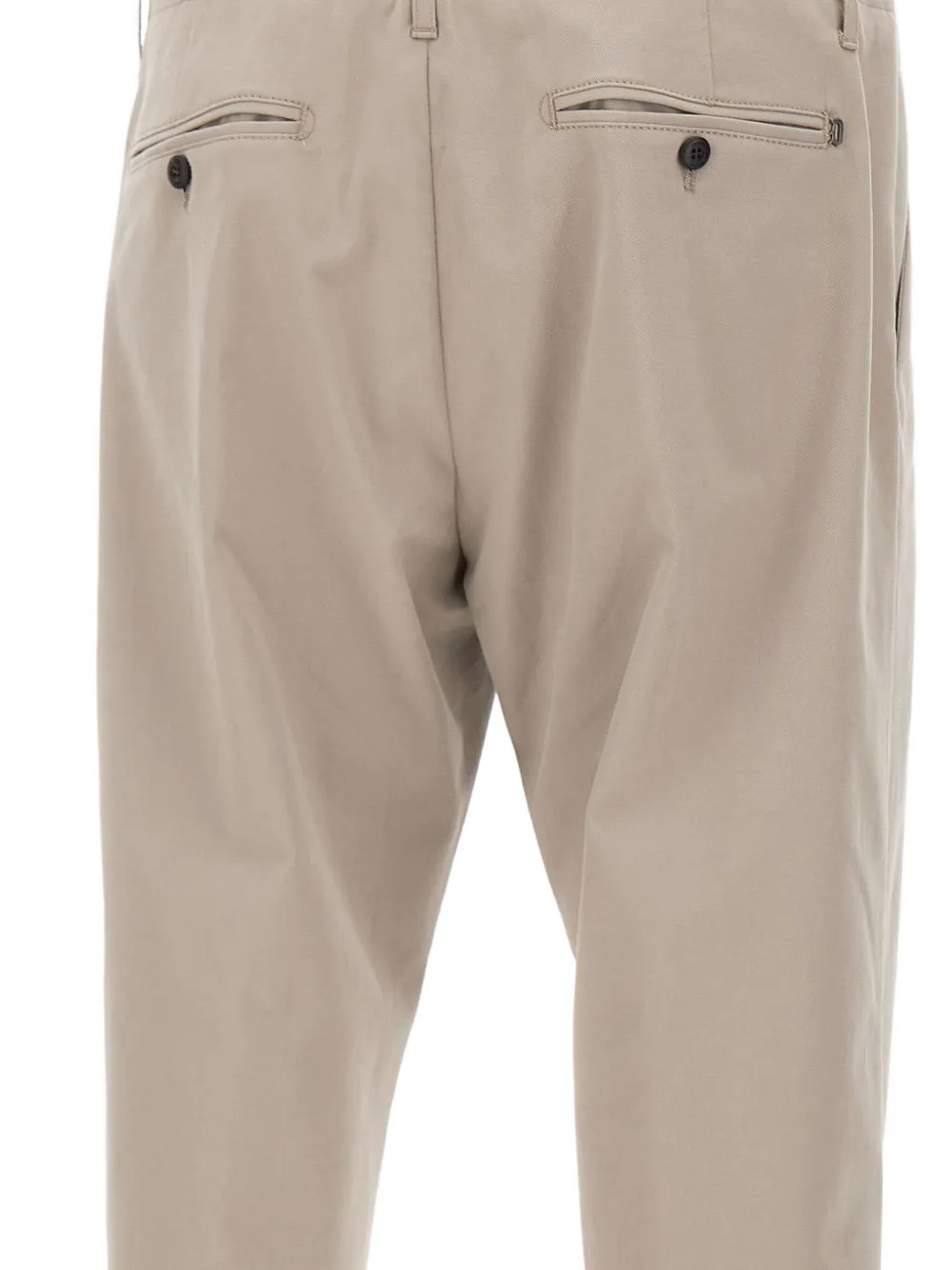 DONDUP Pantalon met geplooid detail Beige