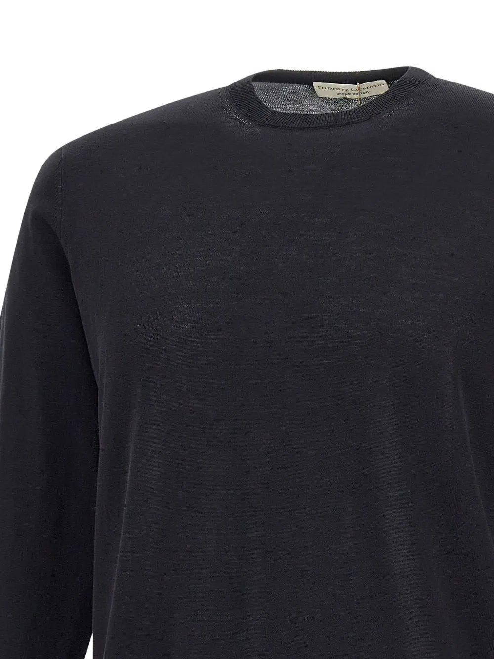 Filippo De Laurentiis Cotton Sweater In Black