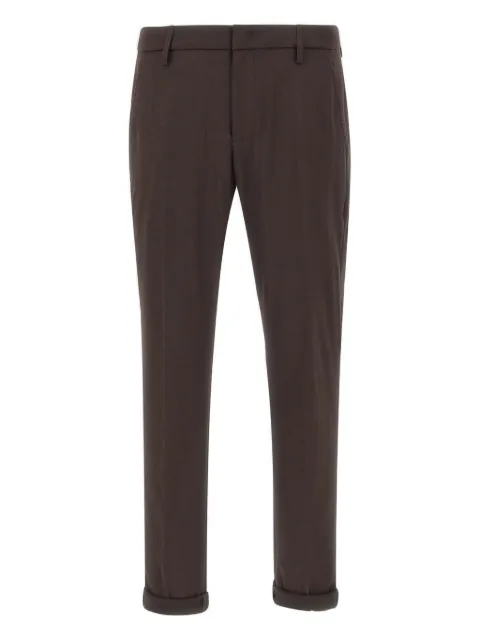 DONDUP buttoned logo-detail pants