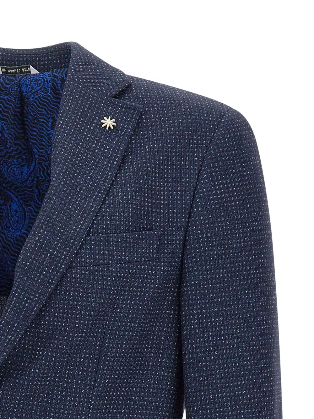 Manuel Ritz Blazer met enkele rij knopen Blauw