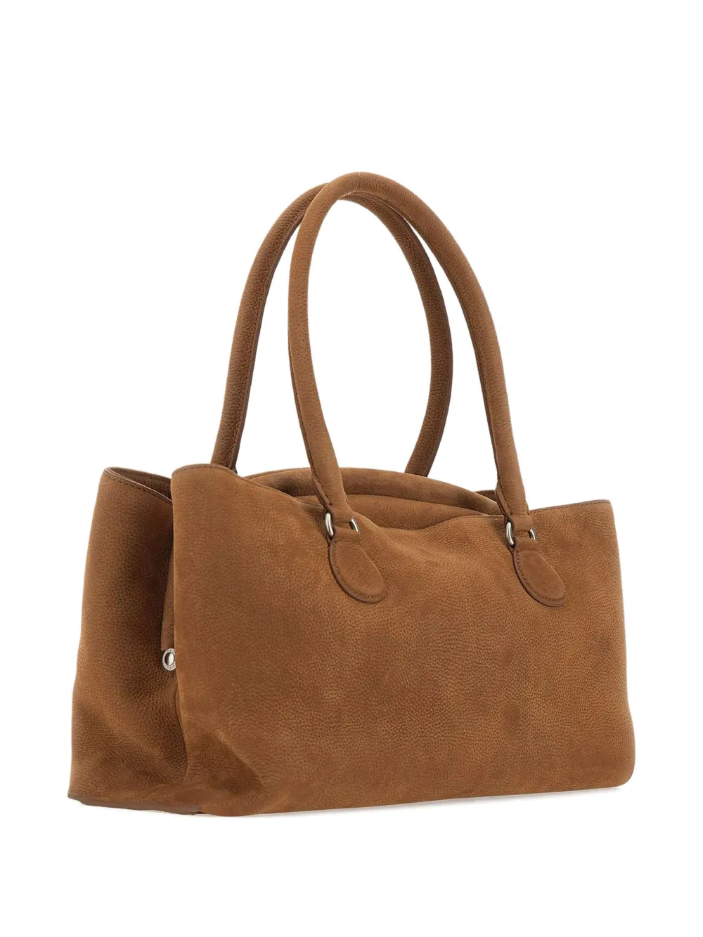 Osoi Double-handle Leather Tote Bag In Brown