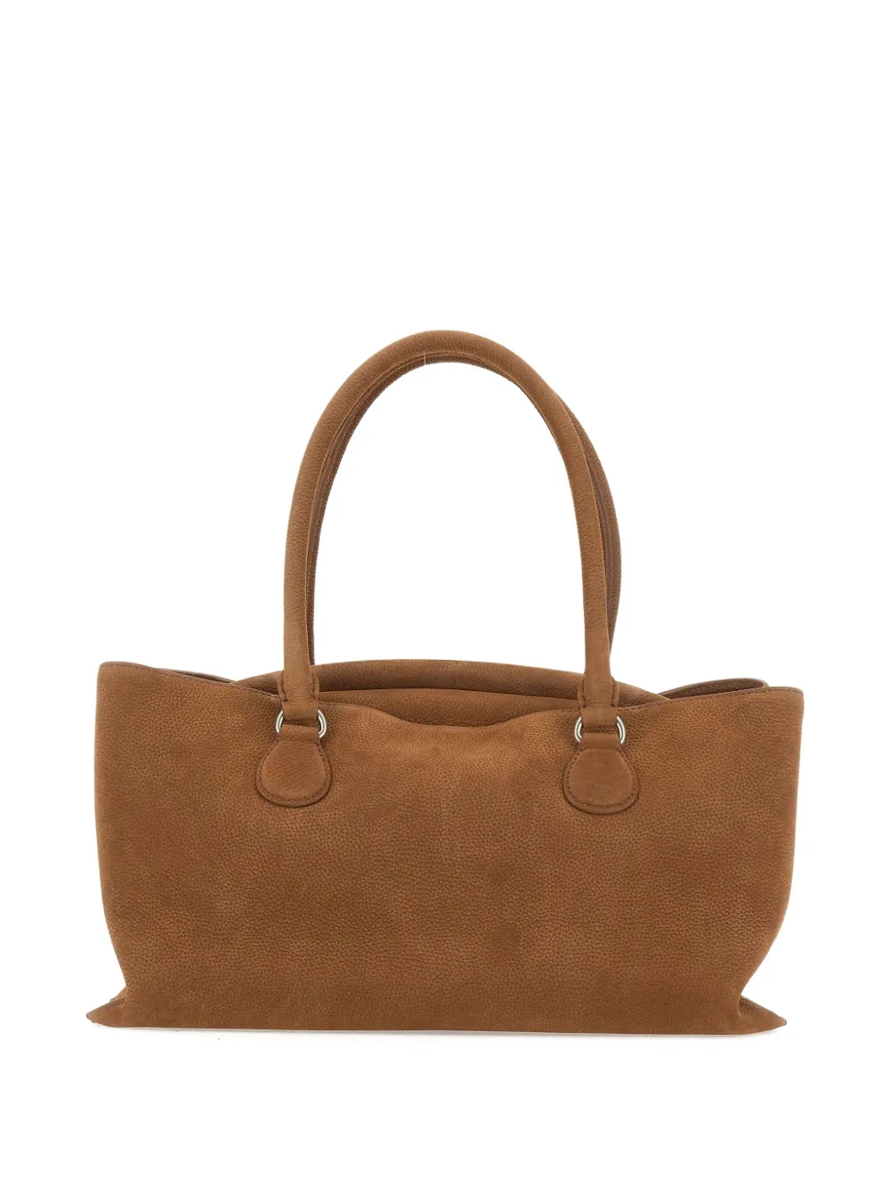 Osoi double-handle leather tote bag - Bruin