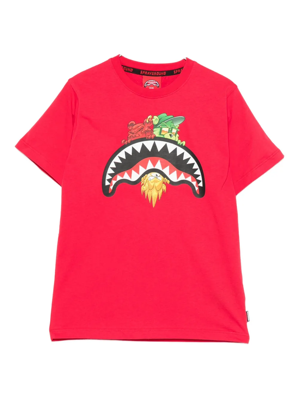 Sprayground Kid Graphic-print T-shirt In Red