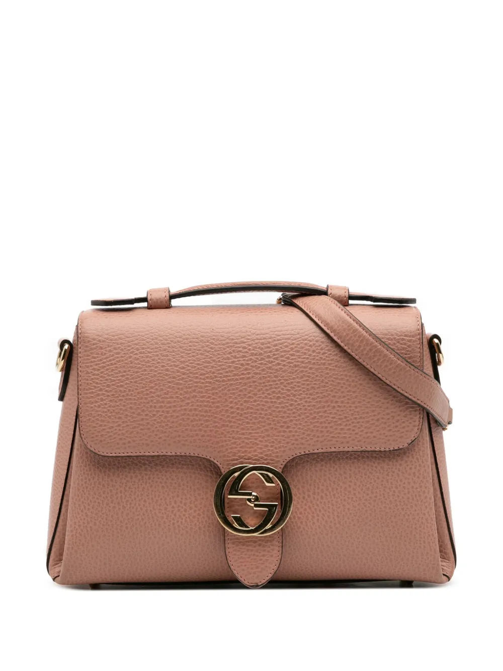 Gucci Pre-Owned 2000-2015 Small Dollar Calfskin Interlocking G satchel | Pink | Image 1