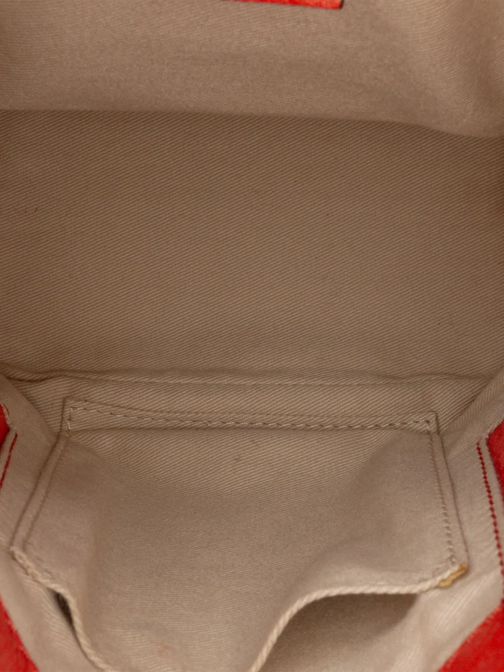 Pre-owned Chloé 2010-2025 Mini Calfskin And Suede Faye Backpack In Orange