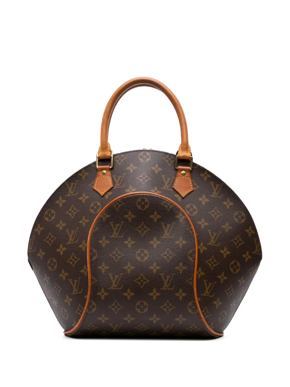 Pre-owned Louis Vuitton 2002 Monogram Ellipse Pm Handbag In Brown