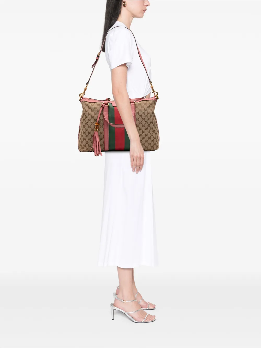 Gucci Pre-Owned 2016-2025 Medium GG Canvas Rania Top Handle Bag satchel | Pre-Owned | Image 2