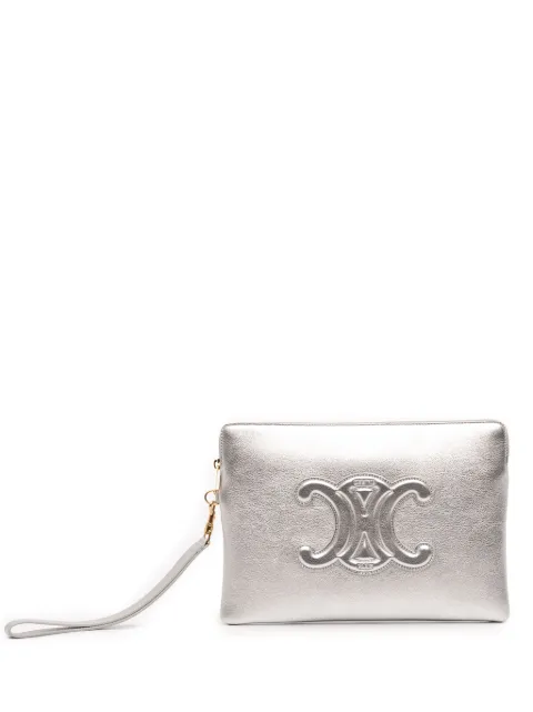 Celine Pre-Owned bolsa de mano Cuir Triomphe pequeña de piel metalizada2020