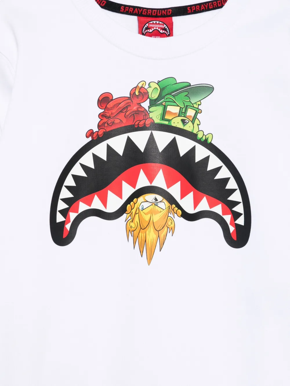 Sprayground Kid Sharks In Paris Sweatshirt In White