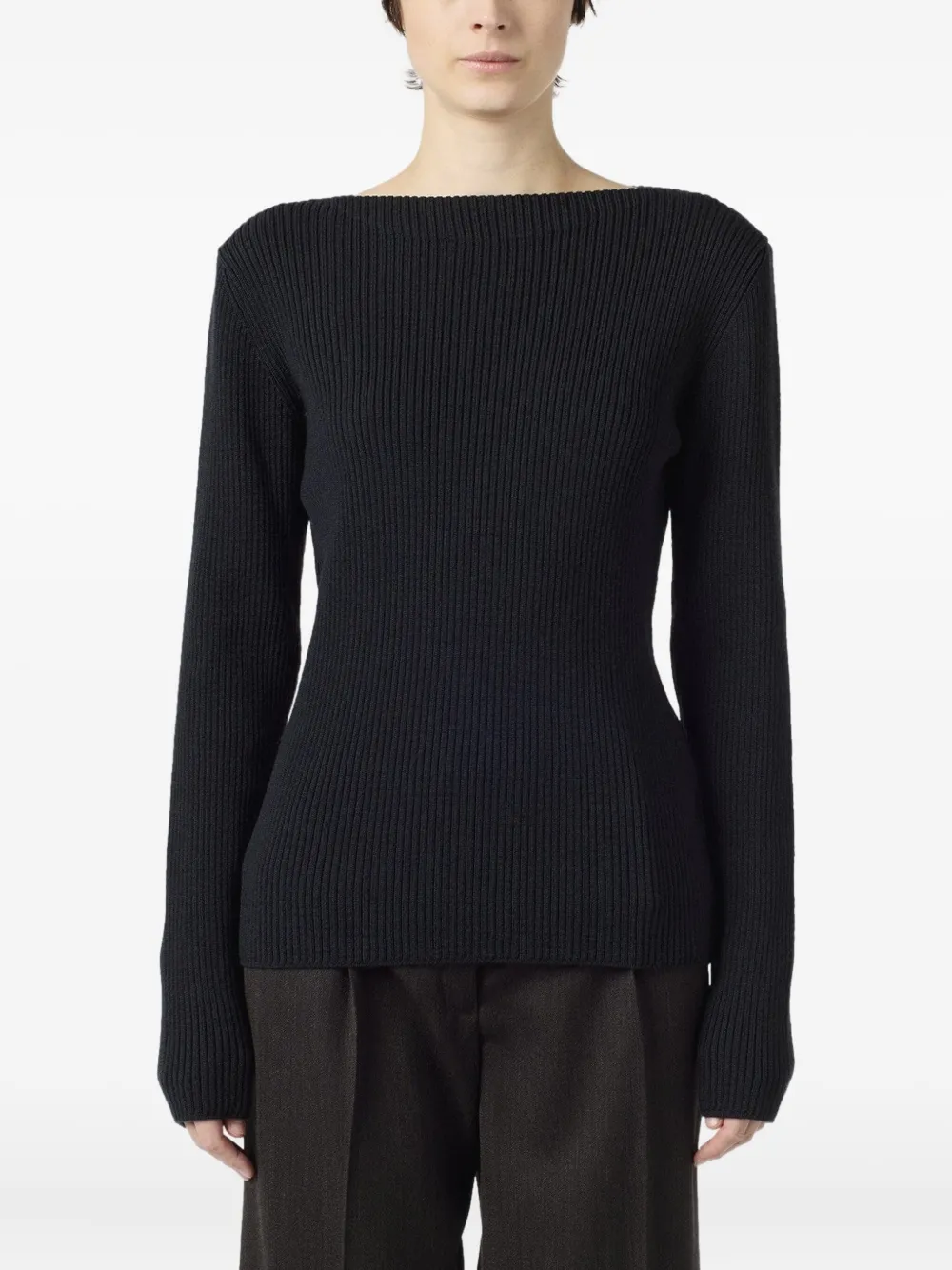 OUR LEGACY ribbed sweater | Black | Image 1