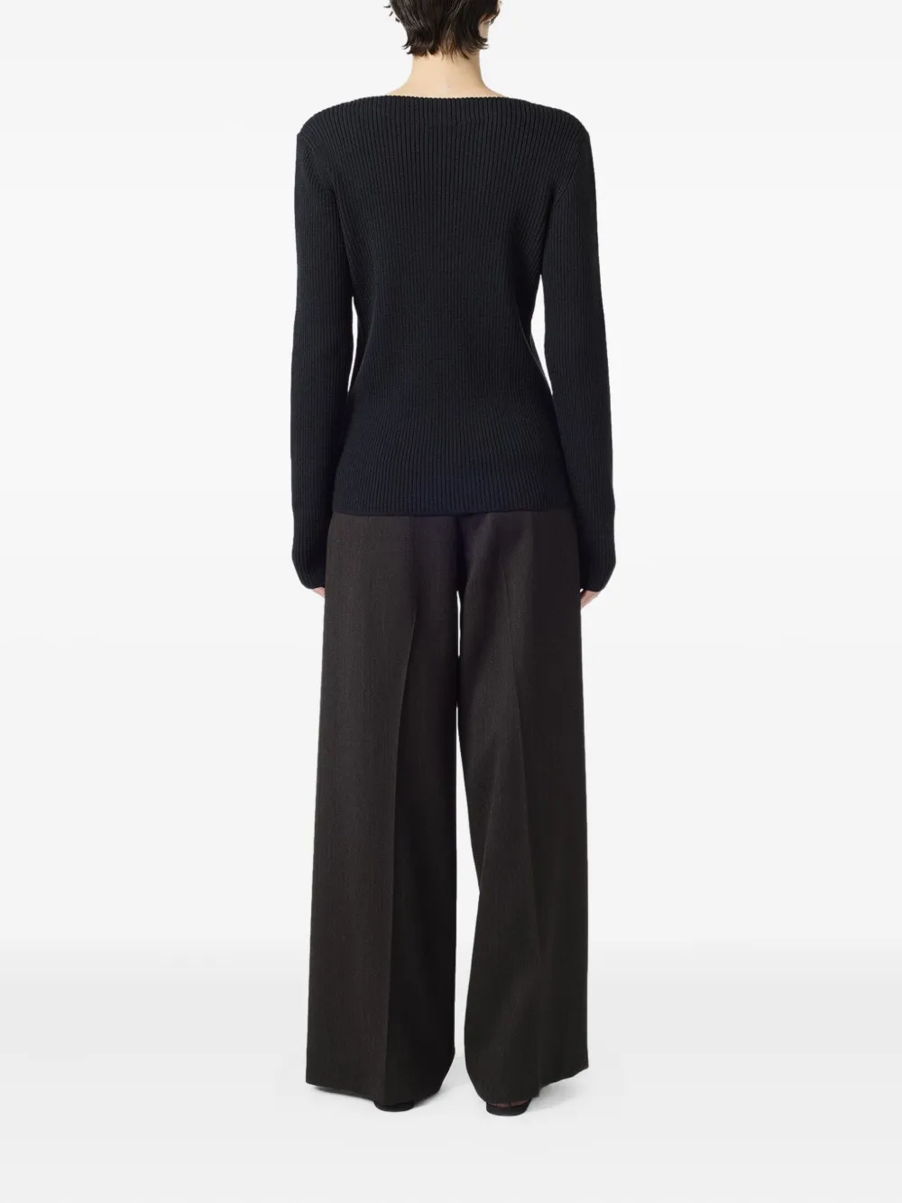 OUR LEGACY Geribbelde sweater Zwart