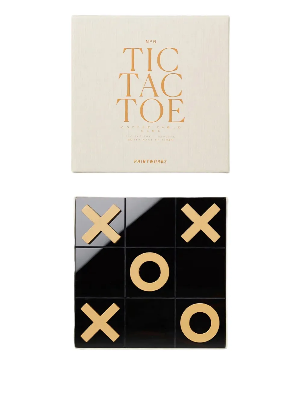 Printworks Tic Tac Toe Game In Neutral