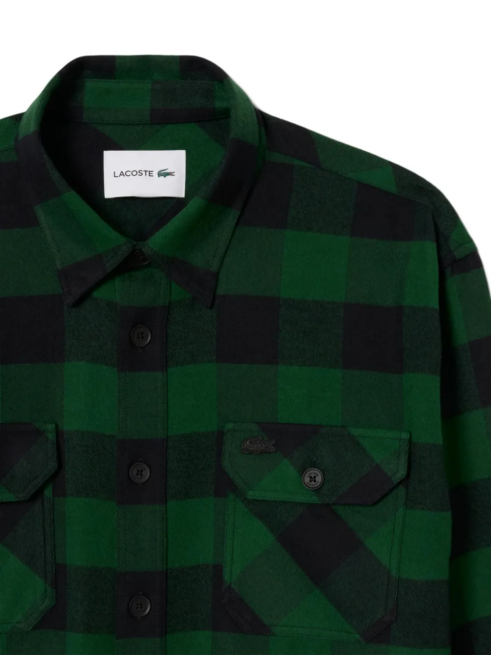 Lacoste checked shirt - Groen