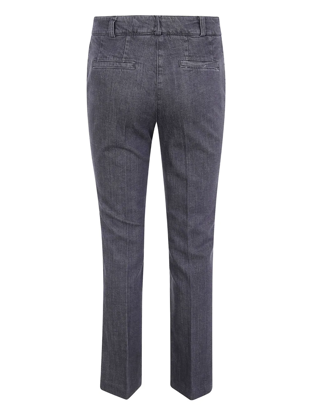 Kiltie pressed-crease jeans - Grigio