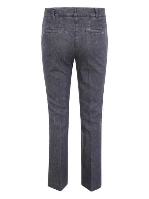 Kiltie pressed-crease jeans