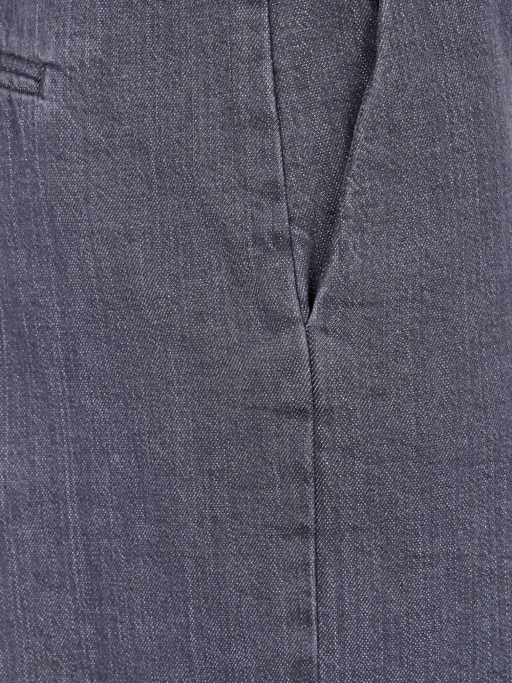 Kiltie Pressed-crease Cotton Trousers In Gray