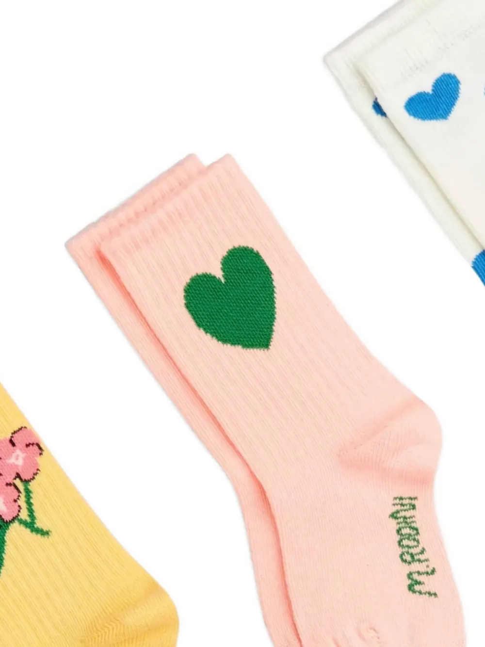 Mini Rodini Alpine Flowers socks (pack of three) | Teen Girl Clothing | Image 2