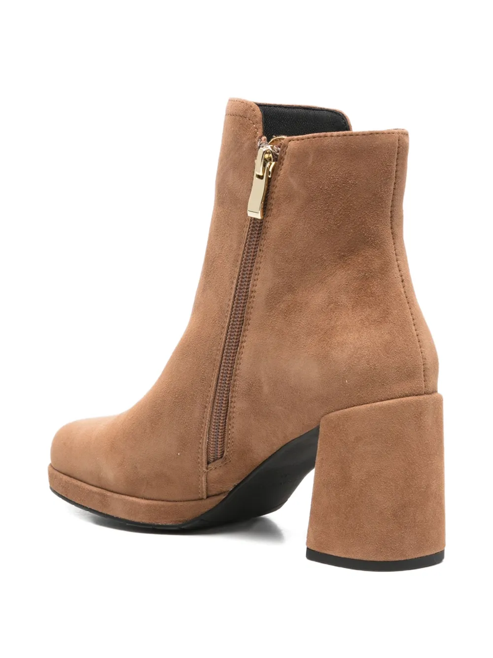 Bruno Premi Block-heel Suede Ankle Boots In Brown