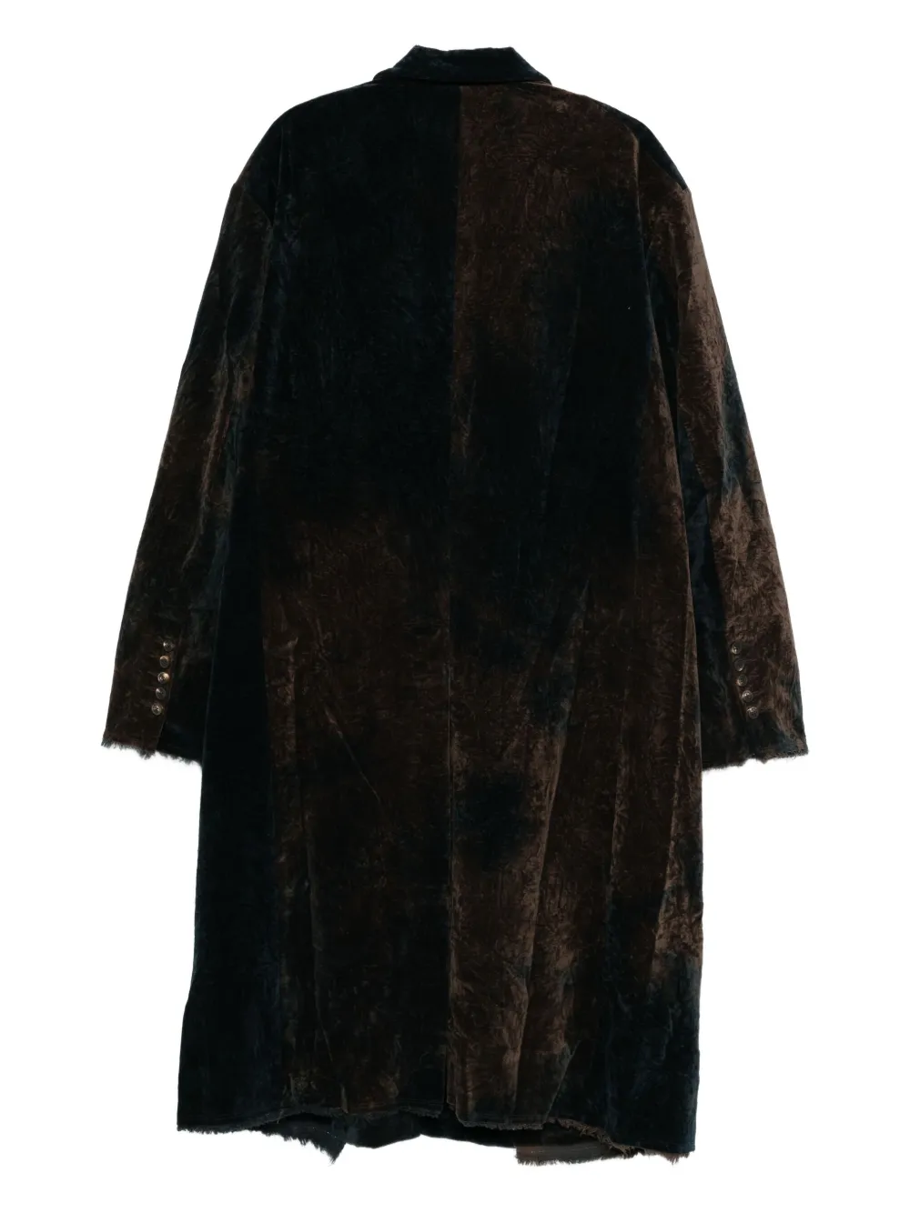 Ziggy Chen Notch-lapels Panelled Coat In Brown