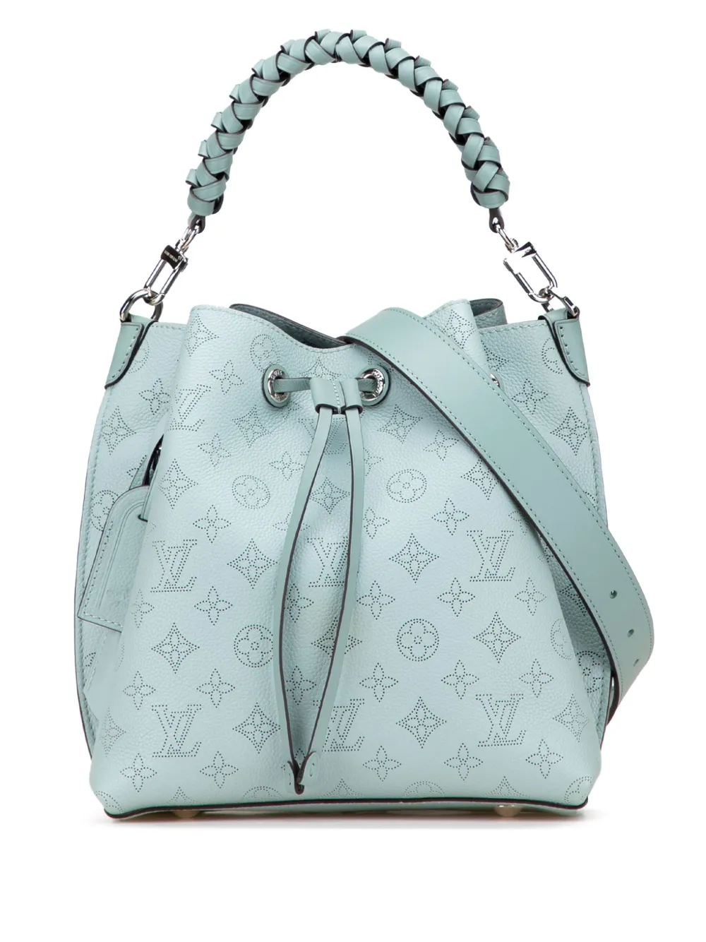Louis Vuitton Pre-Owned 2019 モノグラム マヒナ ムリア サッチェルバッグ - ブルー Louis Vuitton Pre-Owned 2019 モノグラム マヒナ ムリア サッチェルバッグ - ブルー