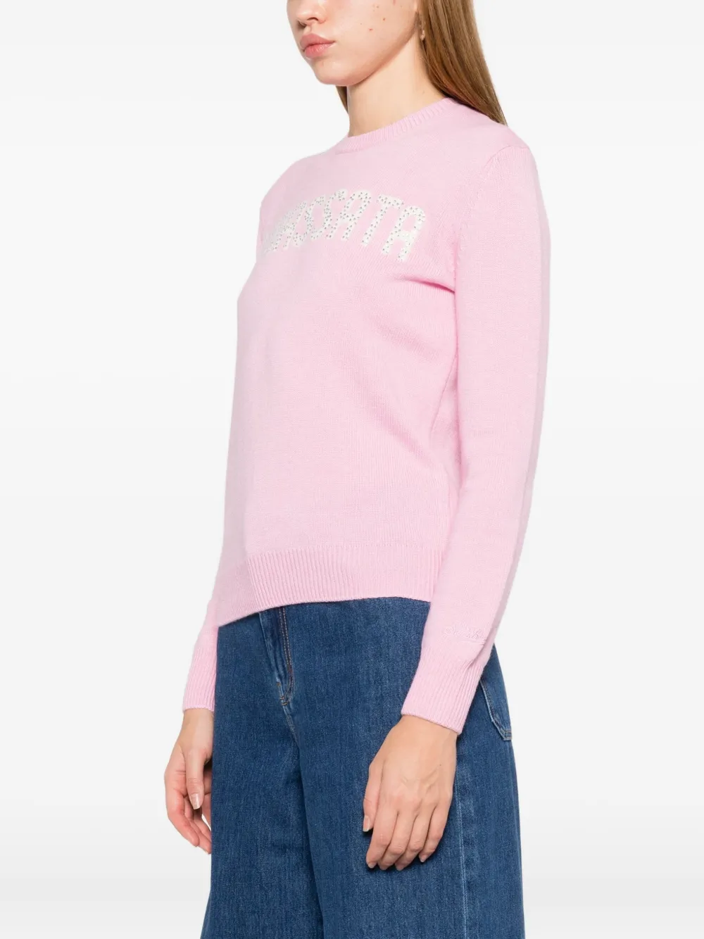 Mc2 Saint Barth New Queen Jumper In Pink