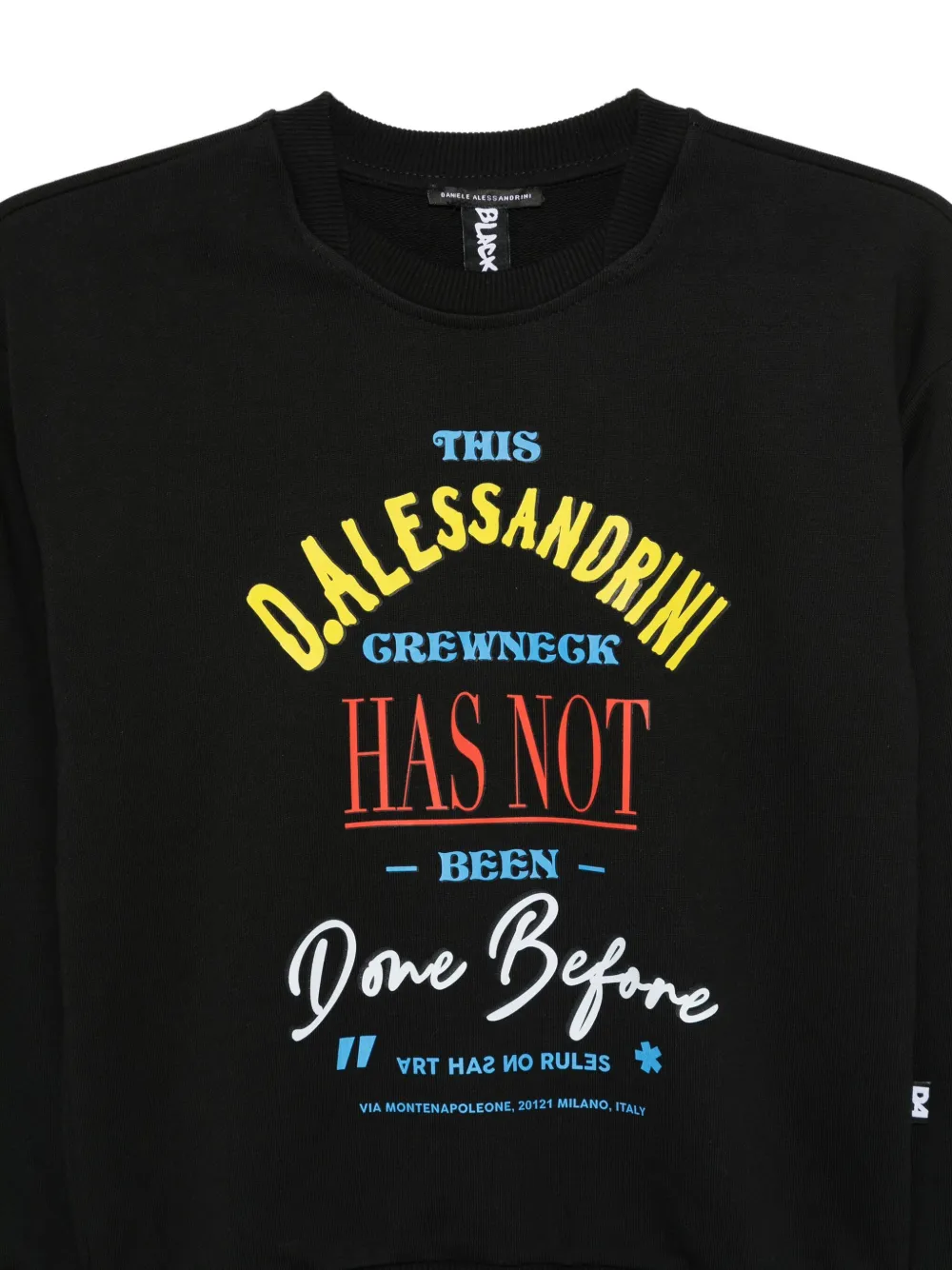 Daniele Alessandrini Kids Sweater met ronde hals Zwart