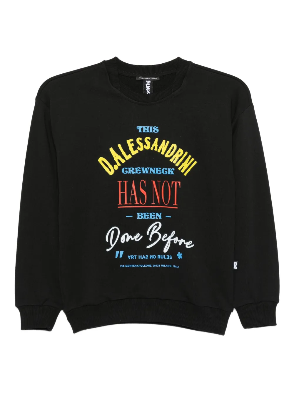 Daniele Alessandrini Kids crew-neck sweatshirt - Black