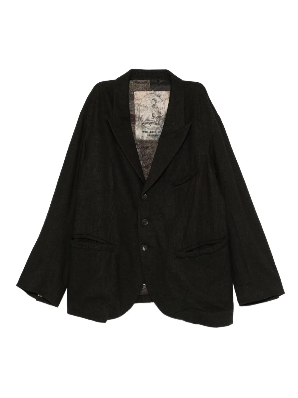 Ziggy Chen virgin wool-blend blazer | Black | Image 1