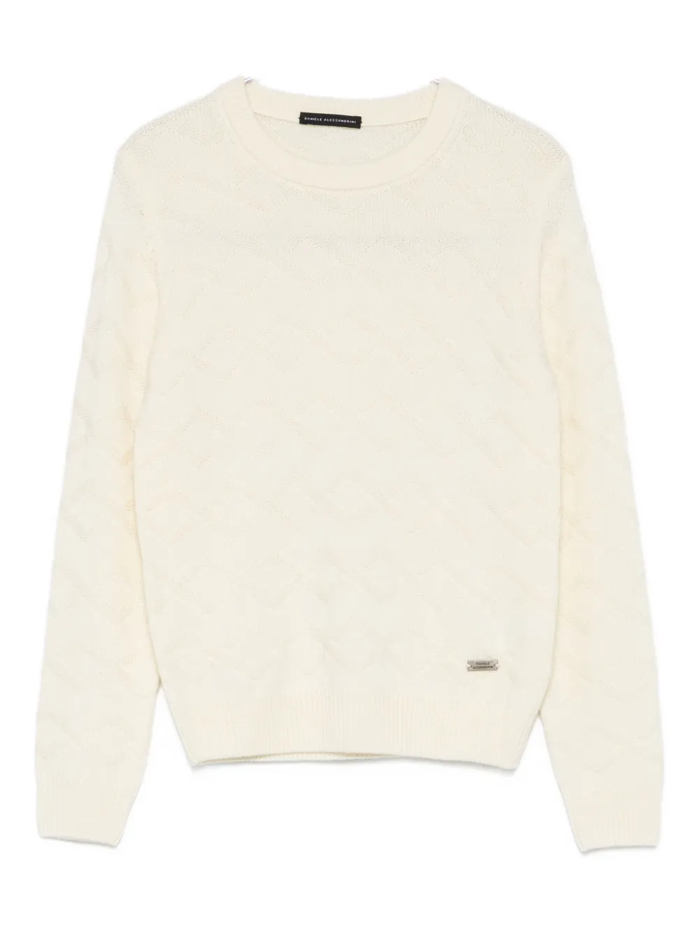 Daniele Alessandrini Kids crew neck sweater | Neutrals | Image 1