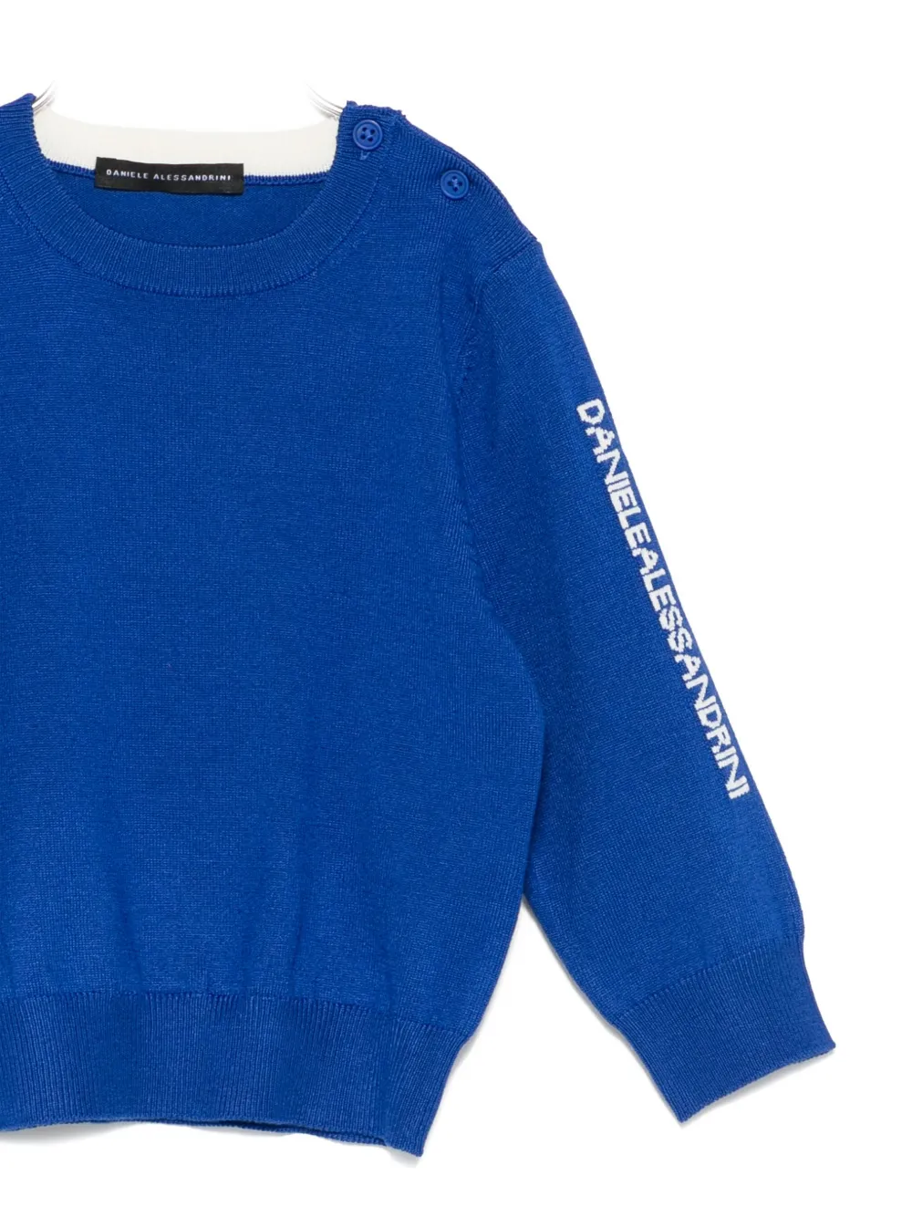 Daniele Alessandrini Wool Sweater In Blue