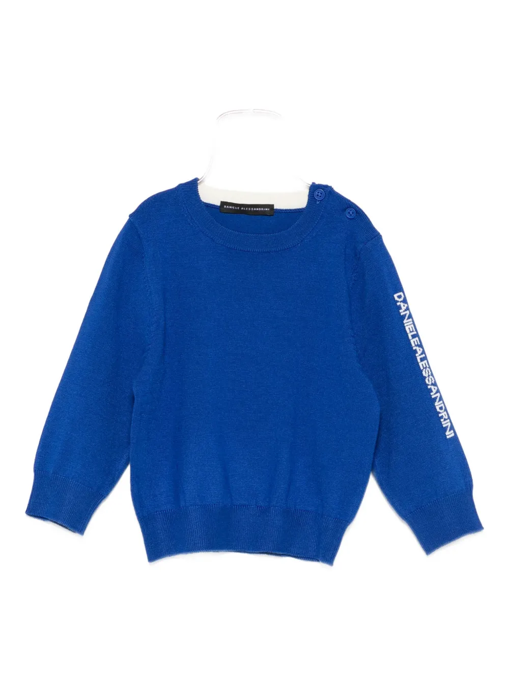Daniele Alessandrini Wool Sweater In Blue