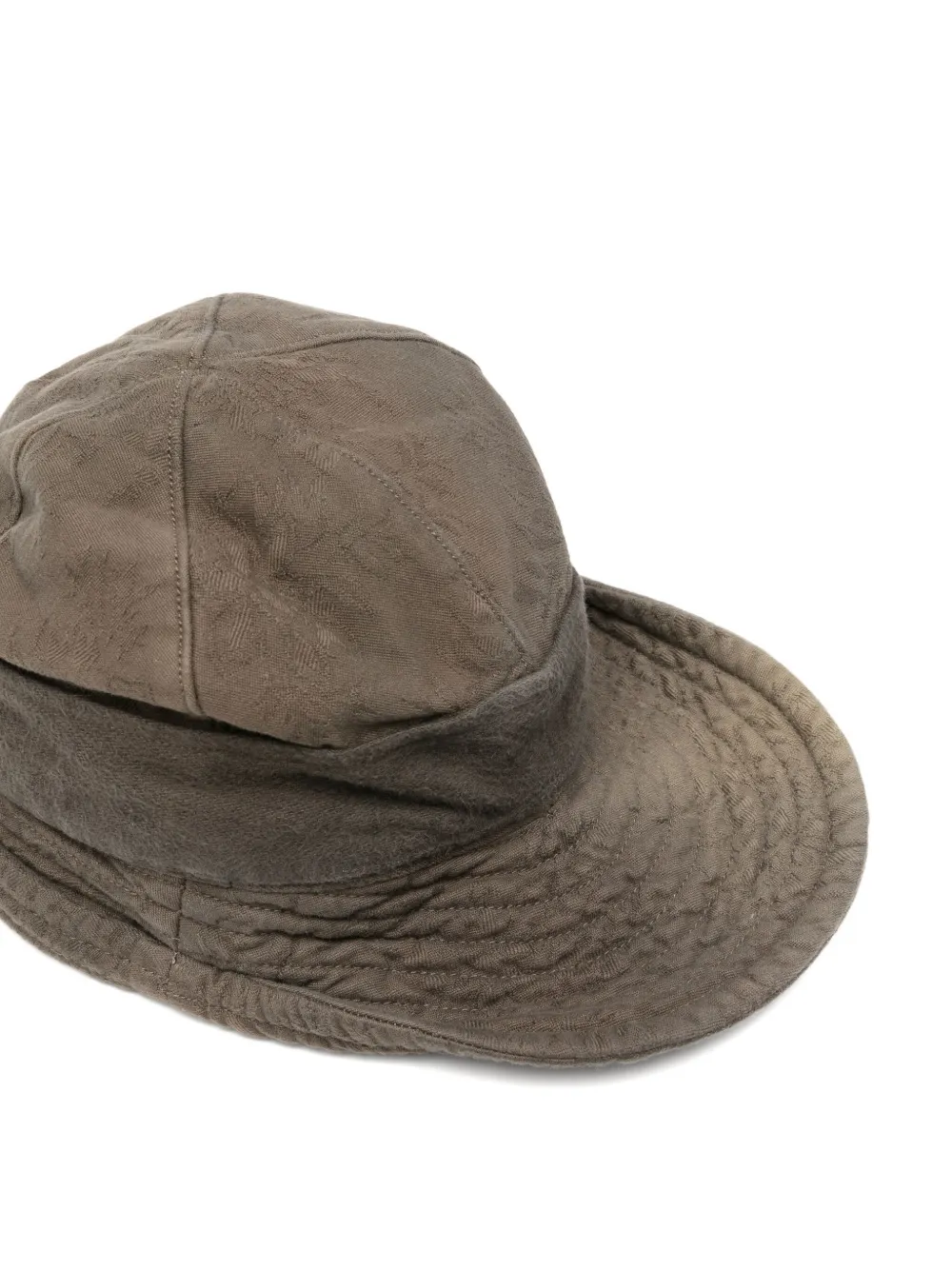 Ziggy Chen Hoed met rand met textuur Bruin