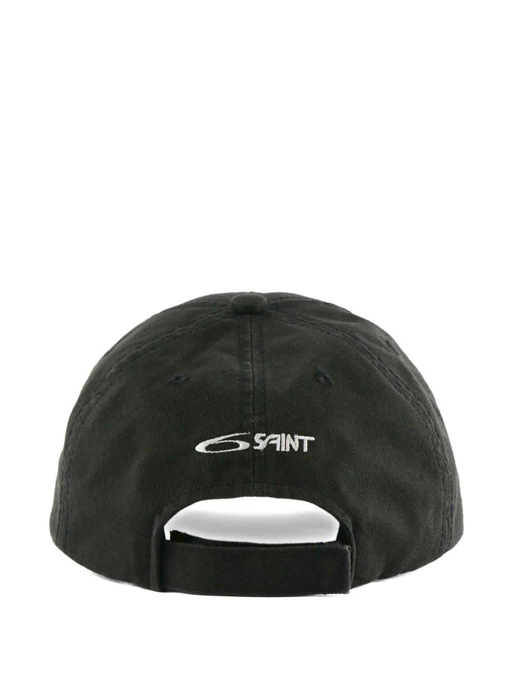 SAINT MXXXXXX logo-embroidered baseball cap - Zwart