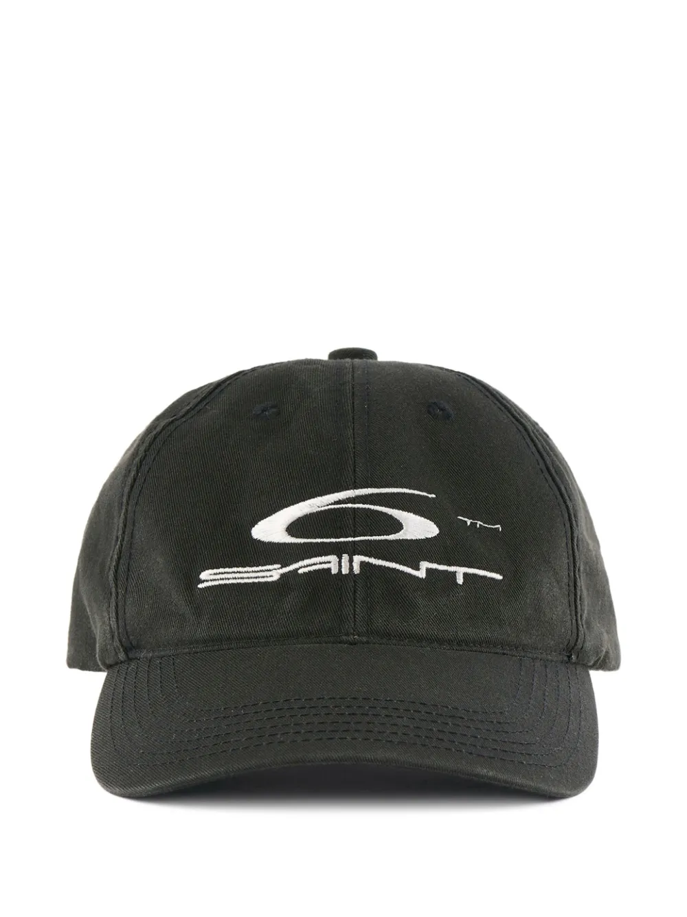 SAINT MXXXXXX logo-embroidered baseball cap | Black | Image 1
