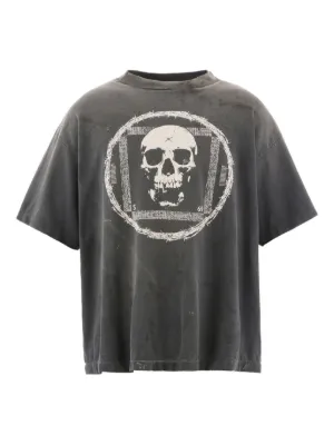 SAINT MXXXXXX x Denim Tears logo-print T-shirt | Black | FARFETCH RO