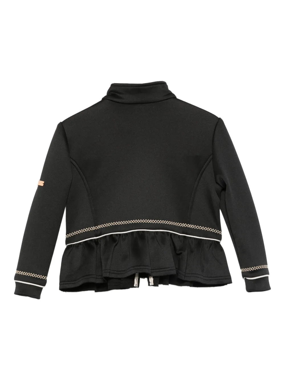 Monnalisa ruffled zip-up jacket | Boys Bomber Jackets | Image 2
