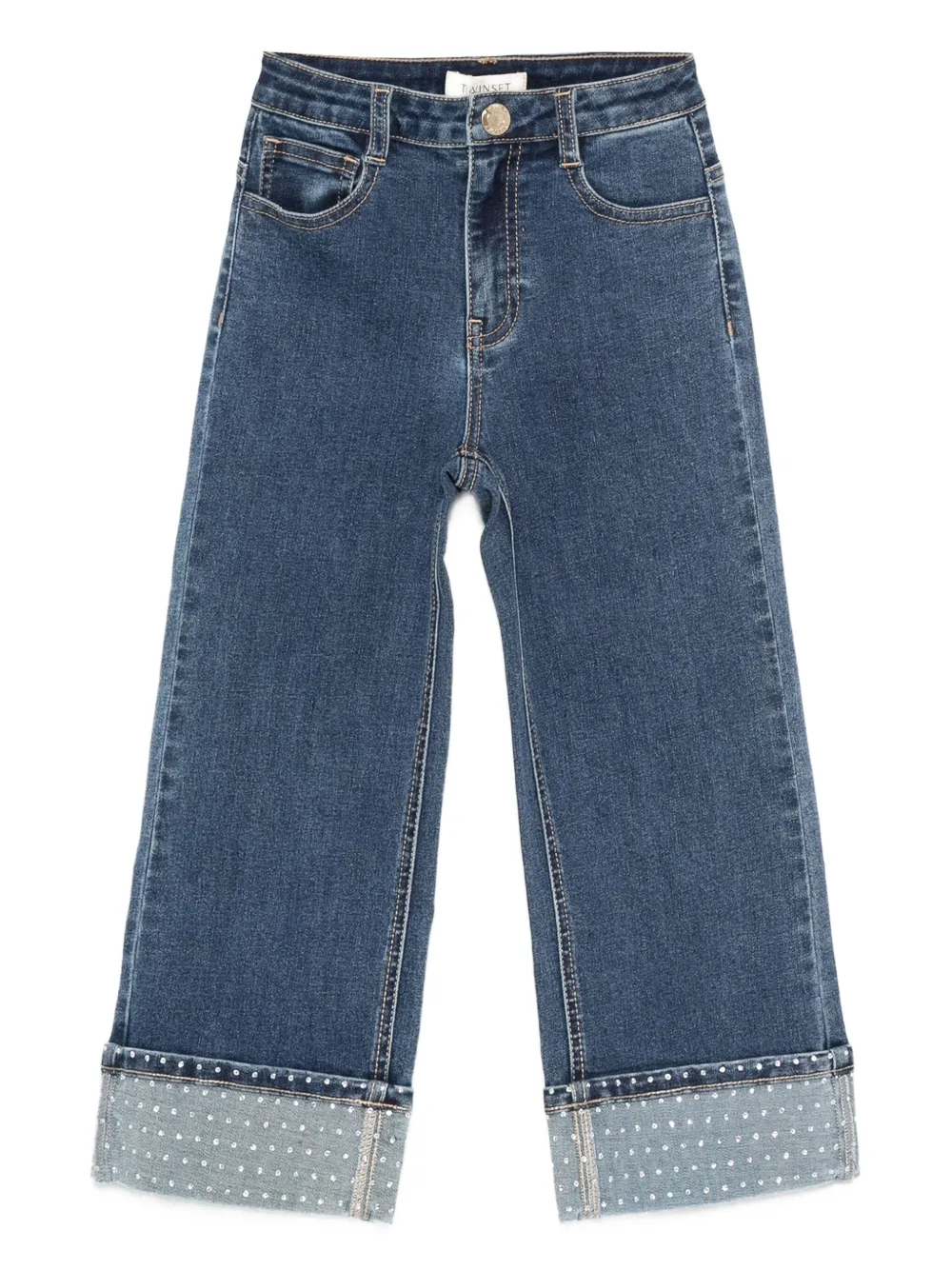 TWINSET Kids straight-leg jeans - Blu