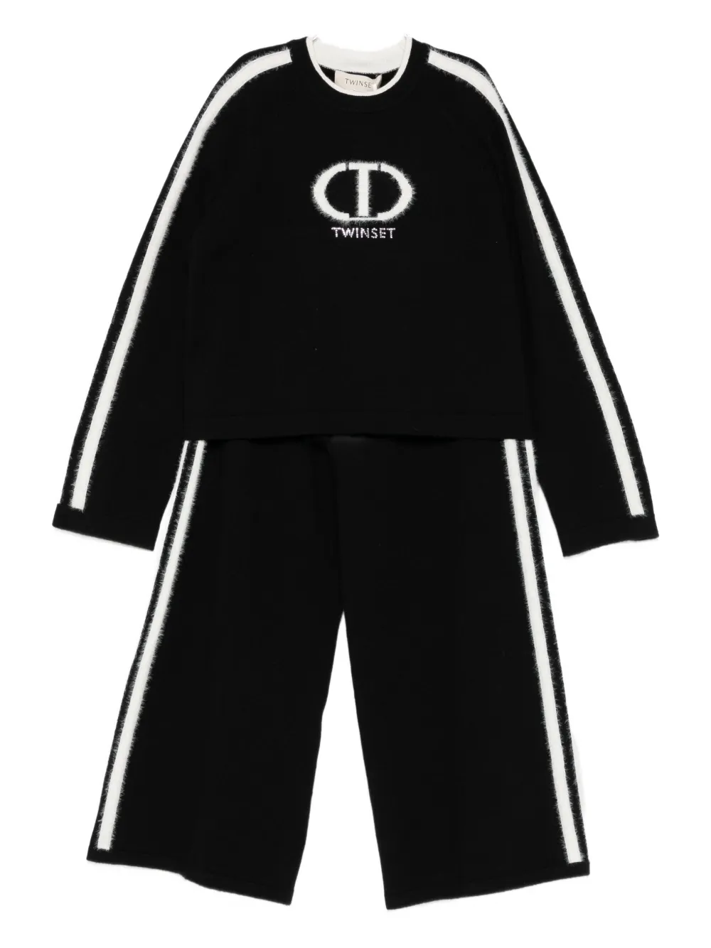 TWINSET Kids logo-detailing tracksuit | Black | Image 1