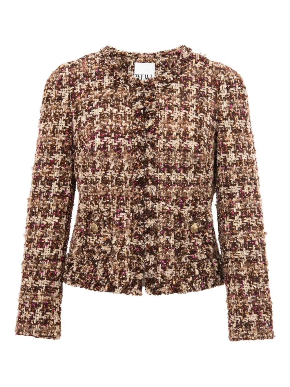 WEILL PARIS checked tweed jacket | Brown | Image 1