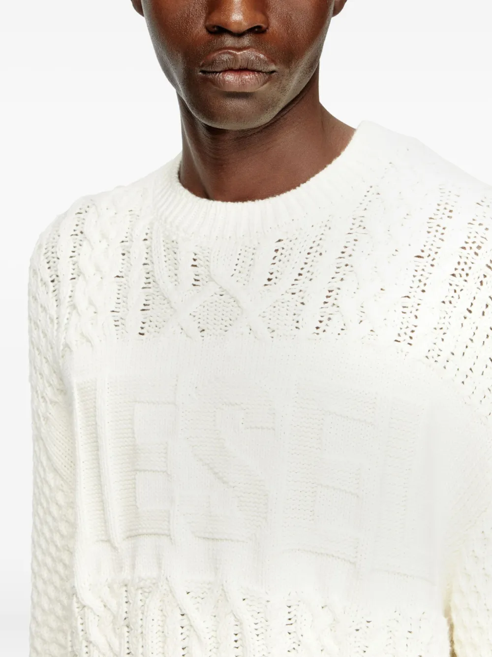 Diesel Aubin trui Wit