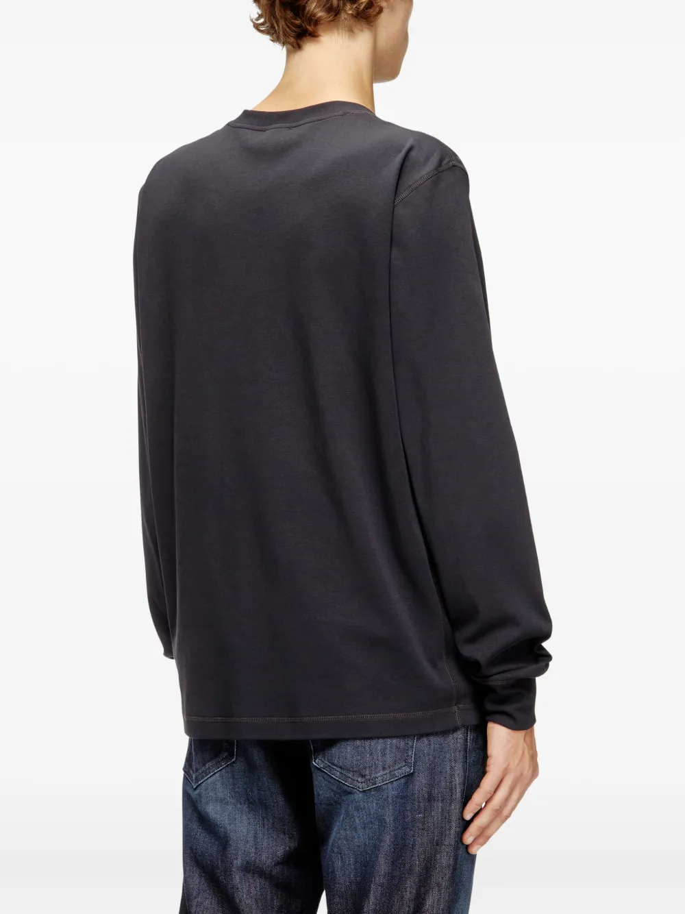 Diesel T-MADJUST T-shirt met lange mouwen Zwart