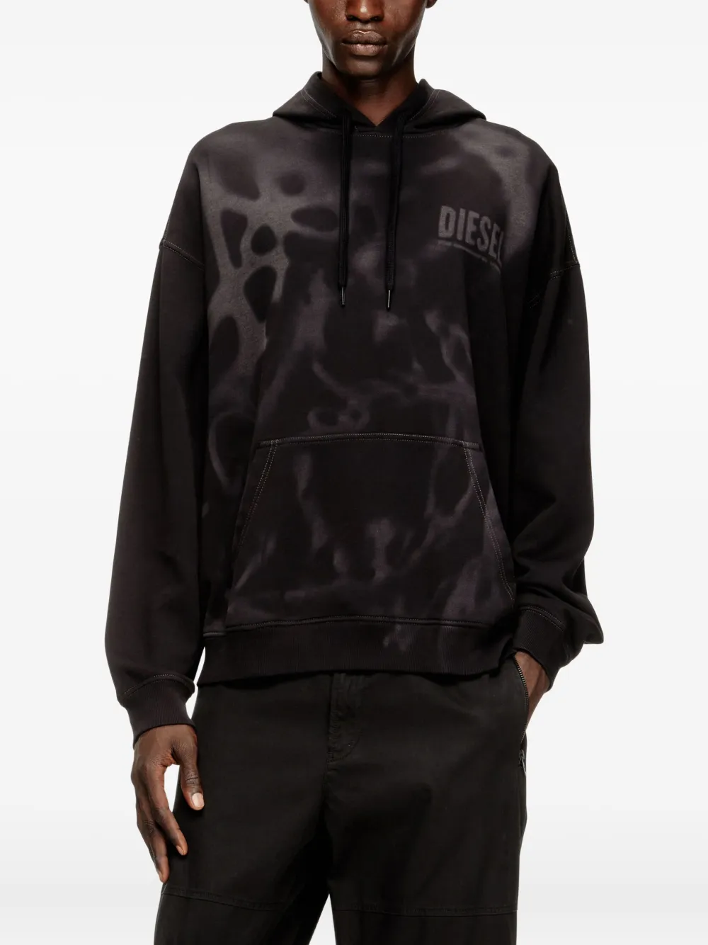 Diesel S-Boxt hoodie Zwart