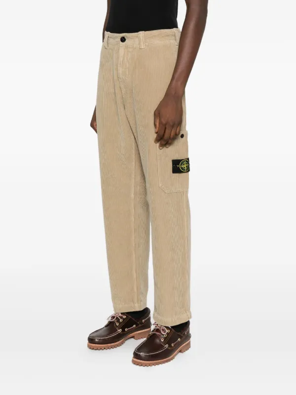 STONE  (ストーンアイランド)ストレート コーデュロイカーゴ STONE ISLAND(ストーンアイランド)ガーメントダイコットンコーデュロイ