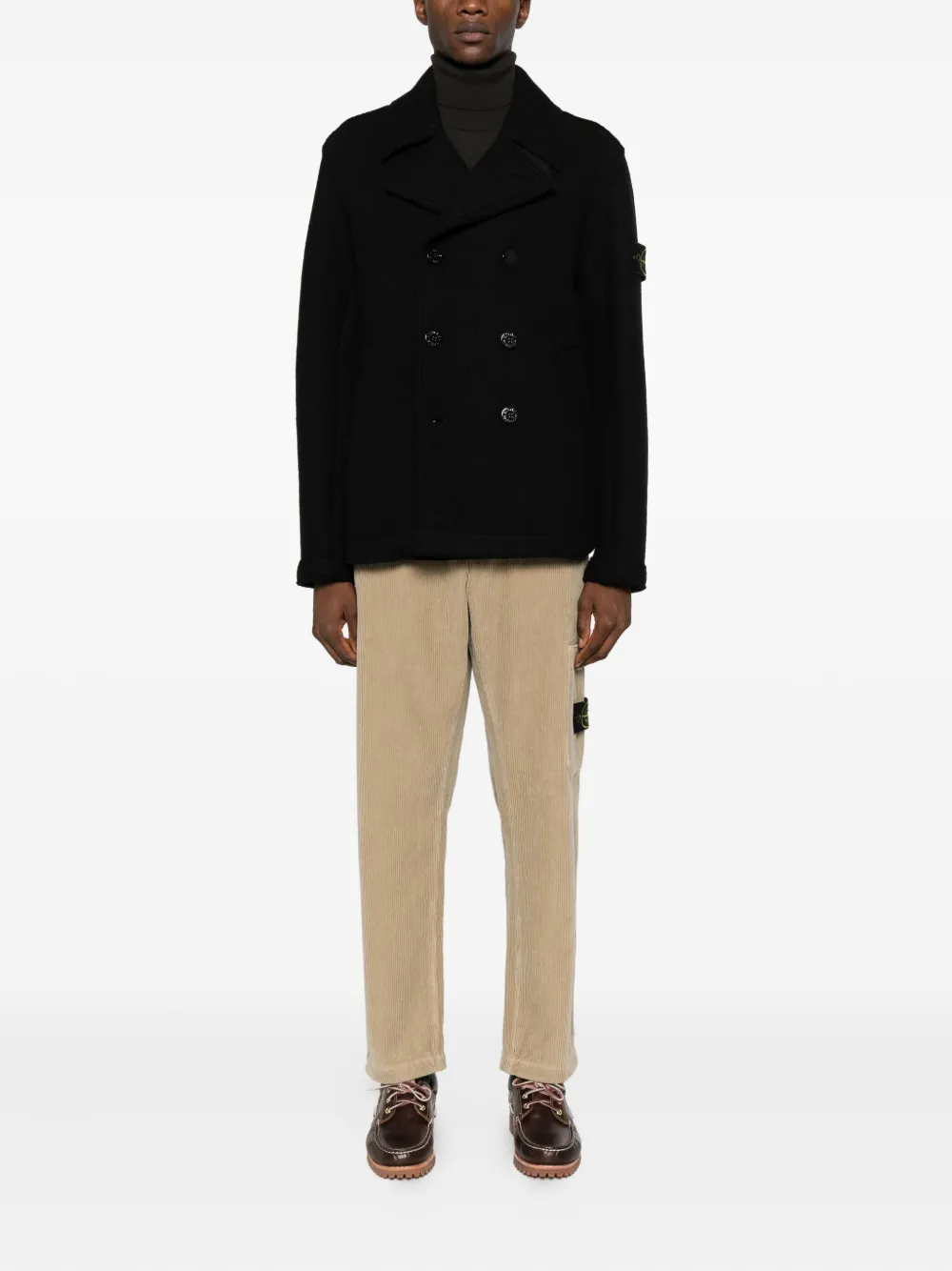 Stone Island Ribfluwelen straight broek - Beige