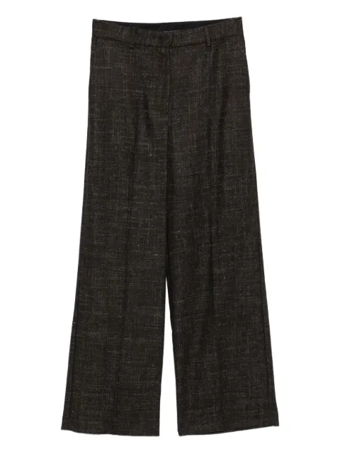 Su pantalones texturizados con pinzas