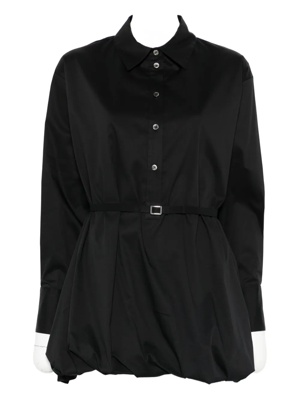 Su Belted Shirt In Black