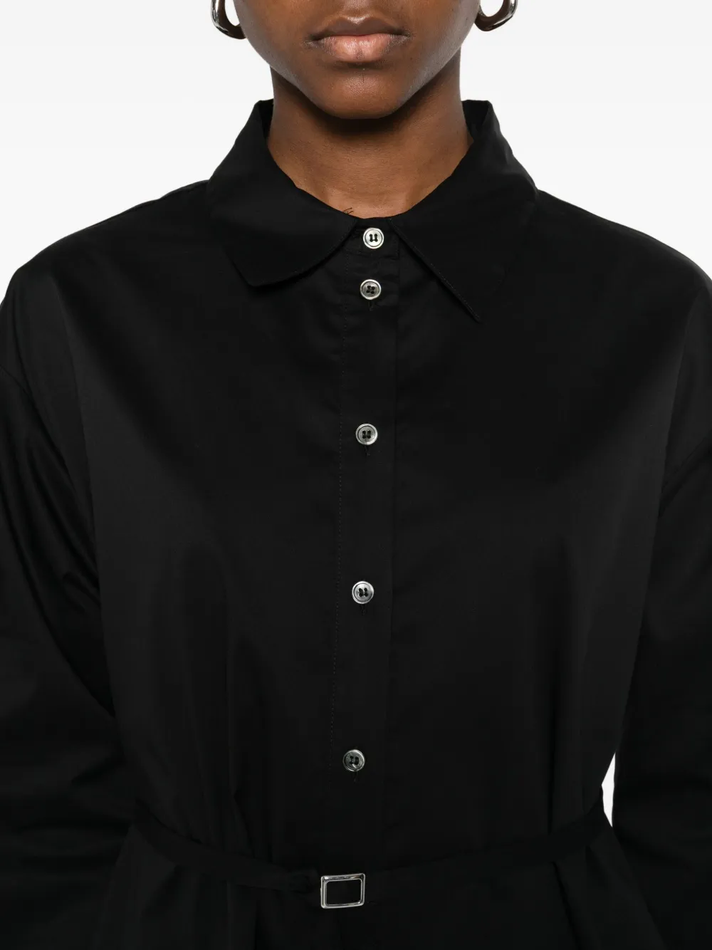 Su Belted Shirt In Black